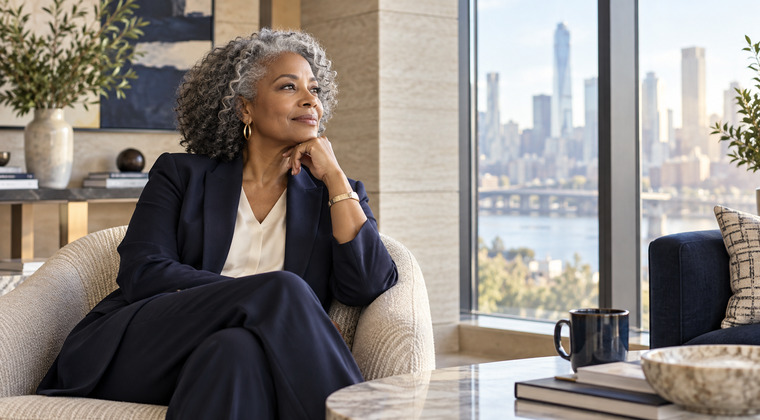 An experienced leader taking a deliberate reflective pause